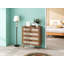 Armoire à 5 tiroirs, armoire de rangement décorative, convenant au salon, à la chambre à coucher, à la salle à manger et au bureau