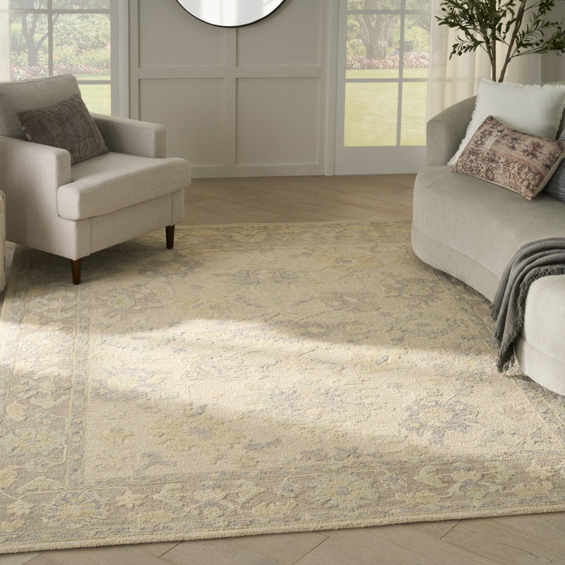 Tapis d'intérieur taupe Franck Ivory, Rectangle 7 pi 9 po x 9 pi 9 po