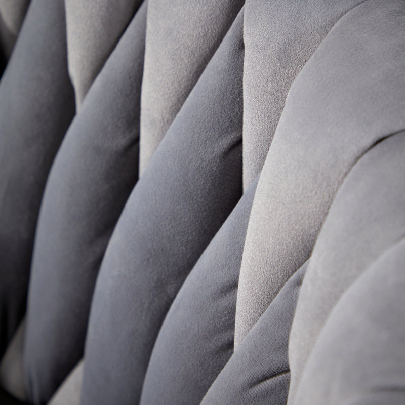 Imlay 55cm Wide Tufted Padded Velvet Barrel Chair
