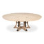 Tower Round Solid Oak Dining Table-1187933853