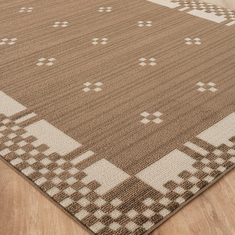 Fifth Avenue Diamond Rug, Brown,Off-White, Rectangle 200 x 275 cm