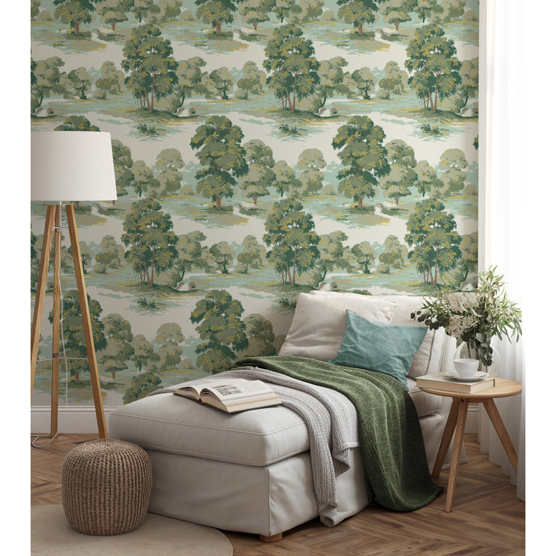 Papier peint Sherwood Glade, Vert