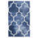 Tapis bleu marine / ivoire en laine touffeté à la main Berman