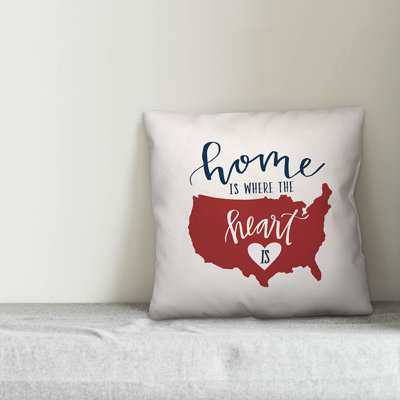  Home is Where the Heart is Throw Pillow Cover