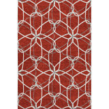 Premium Machine Washable Prisco Red Rug