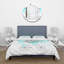 Black/Blue/White Microfiber Duvet Cover Set-66390476