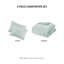 Ensemble d'édredon réversible en sherpa 3 pièces-115139165-115139167