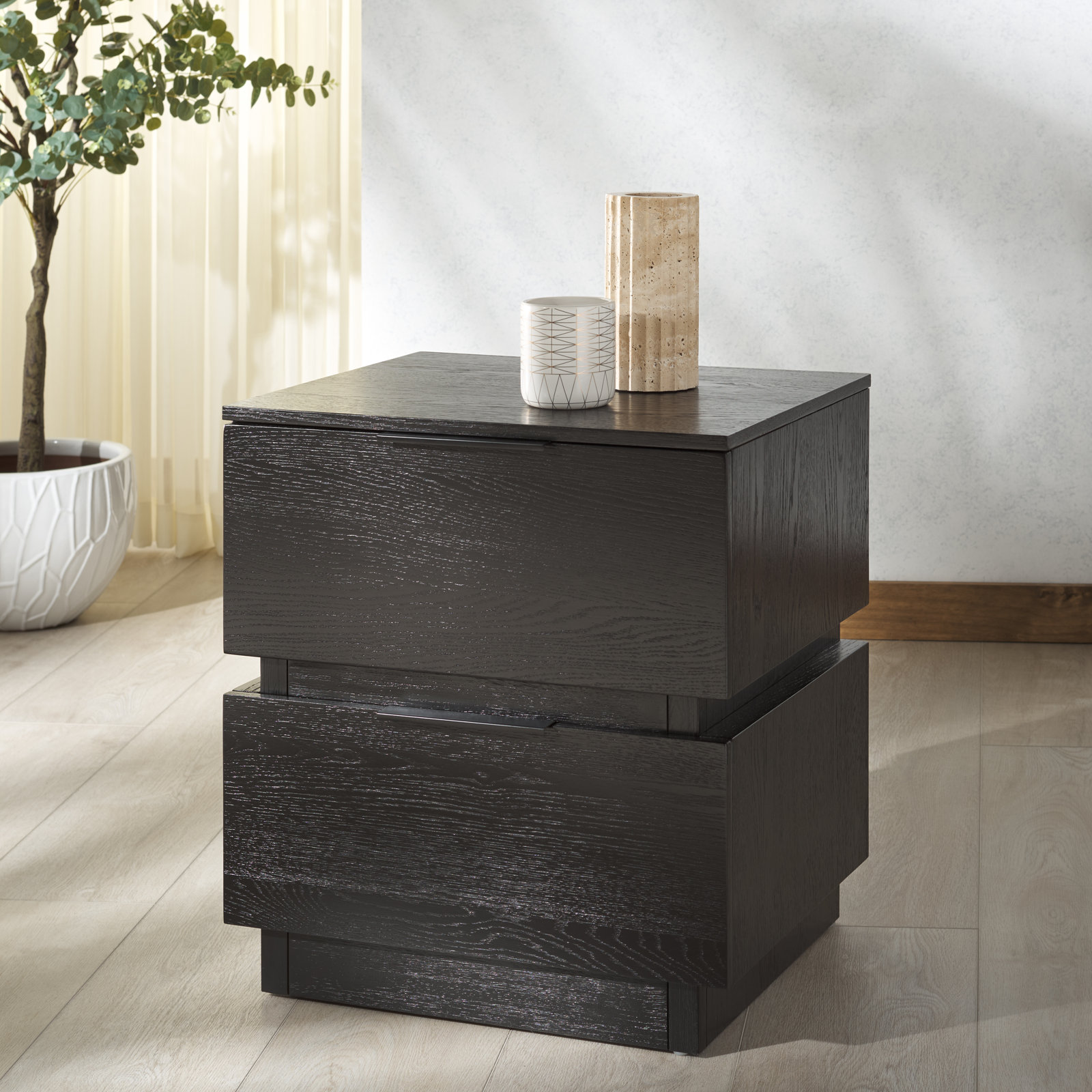 Hubbard Nightstand, Black