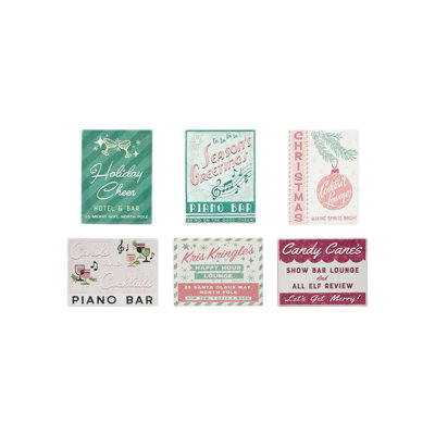 Iron Holiday Bar Magnet Assortment