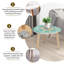 Ensemble de 2 tables basses gigognes Triangle