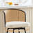 Cane Back Swivel Upholstered Stool-310099302-310099303-323371339