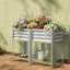 Boîte à fleurs surélevée en bois avec pieds pour jardin de jardin surélevé extérieur