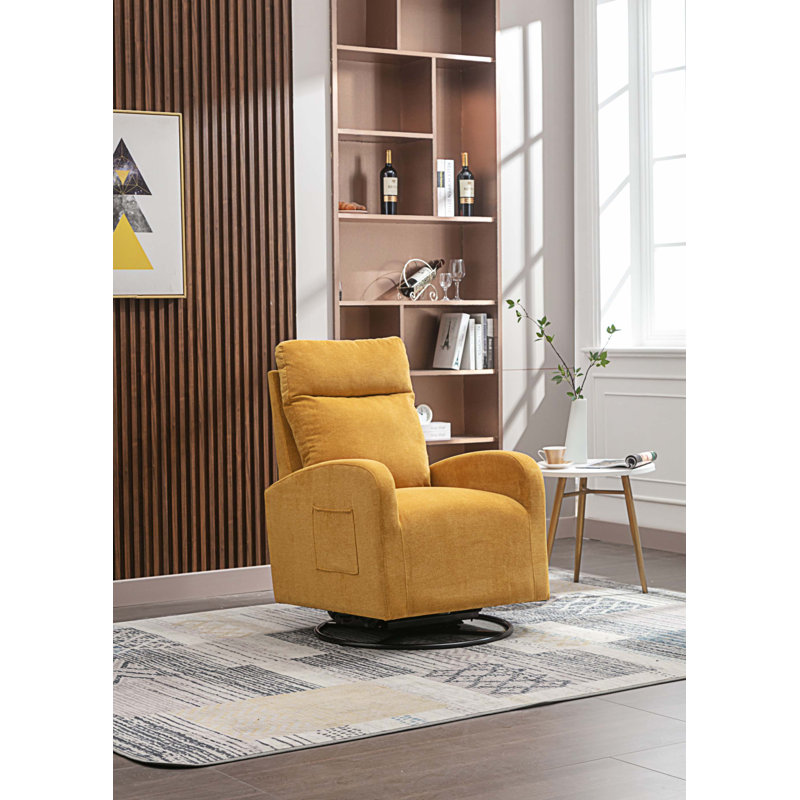 Chaise berçante, Polyester jaune