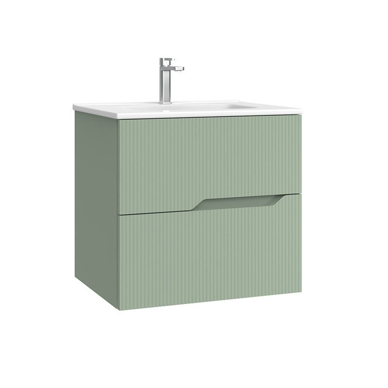 Tulipa Single Vanity, Matte Leaf, 24"