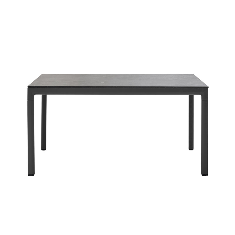 Drop Outdoor Dining Table, 39.4" W x 78.8" L x 29" H, Light Gray, Basalt