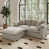 Polyester gris clair