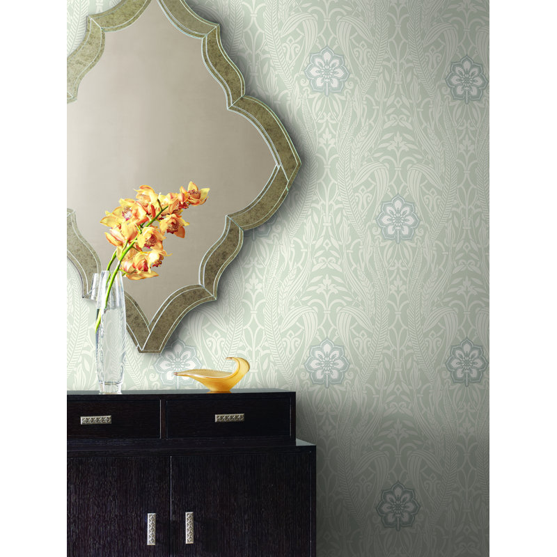 Gatsby Damask Double Roll, Beige