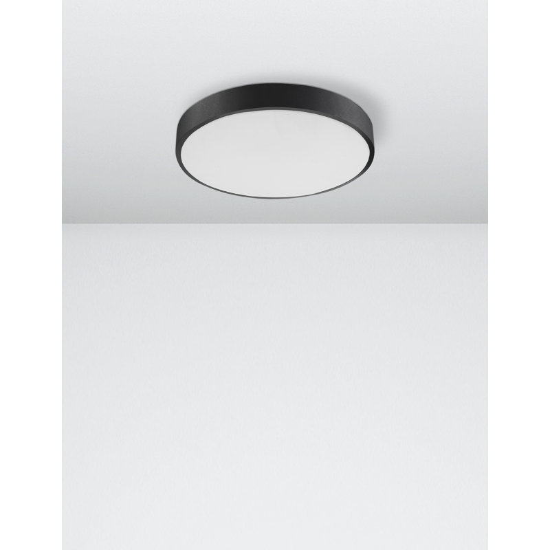 Acrylic LED Flush Mount, Black