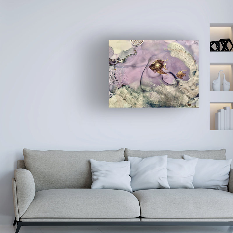 Art mural sur toile tendue - Amy Tieman «Amethyst Dreams», art mural pour salon, chambre à coucher ou bureau - 14 x 19