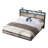 Tryston Floating Bed Frame With Led Lights, Industrial Platform Bed With Charging Station-1129921070-1129837305