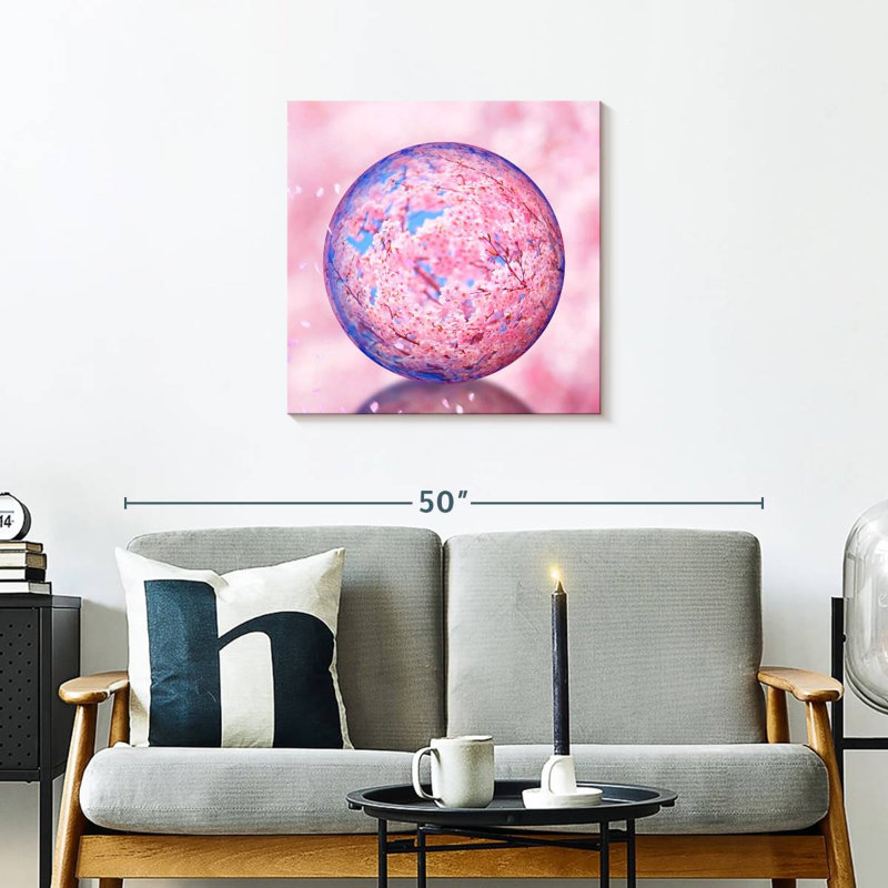 Harnek Sakura Crystal Orb, 24" H x 24" W