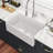 30" L x 20" W Rectangular White Single Bowl Ceramic Farmhouse/Apron Kitchen Sink Workstation with Accessories-119441082