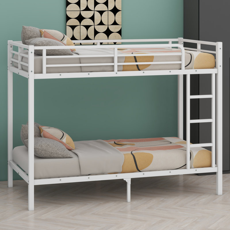 Metal Bunk Bed, White