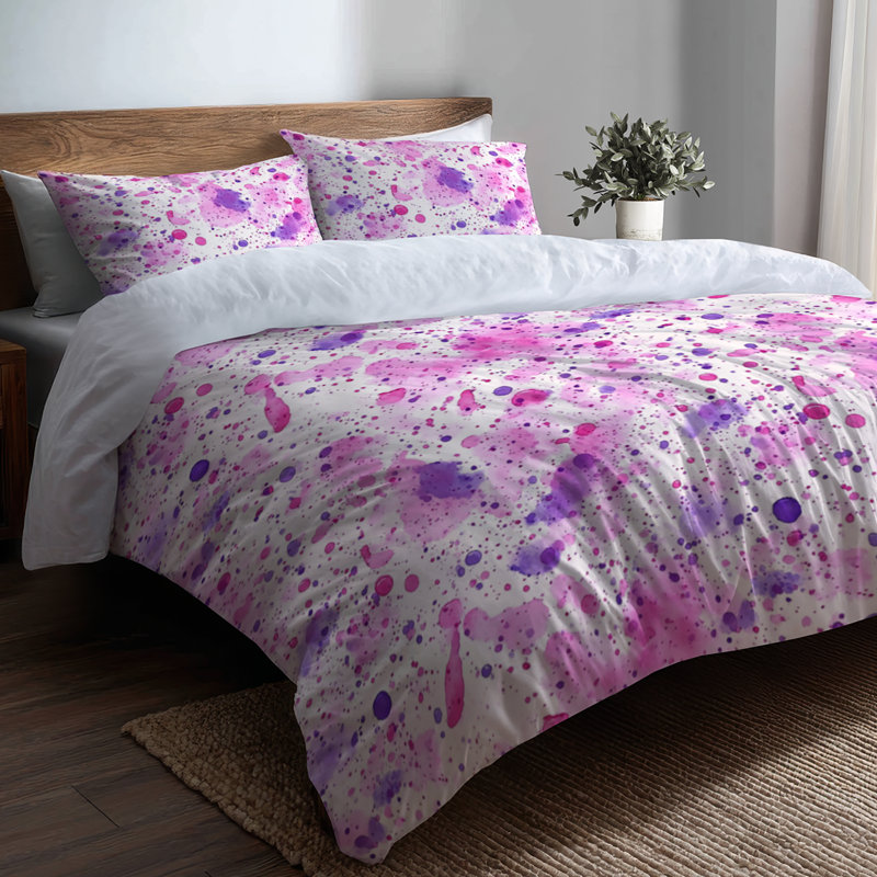 Ensemble de housse de couette Modern Modern, Housse de couette pour grand lit et 2 taies décor