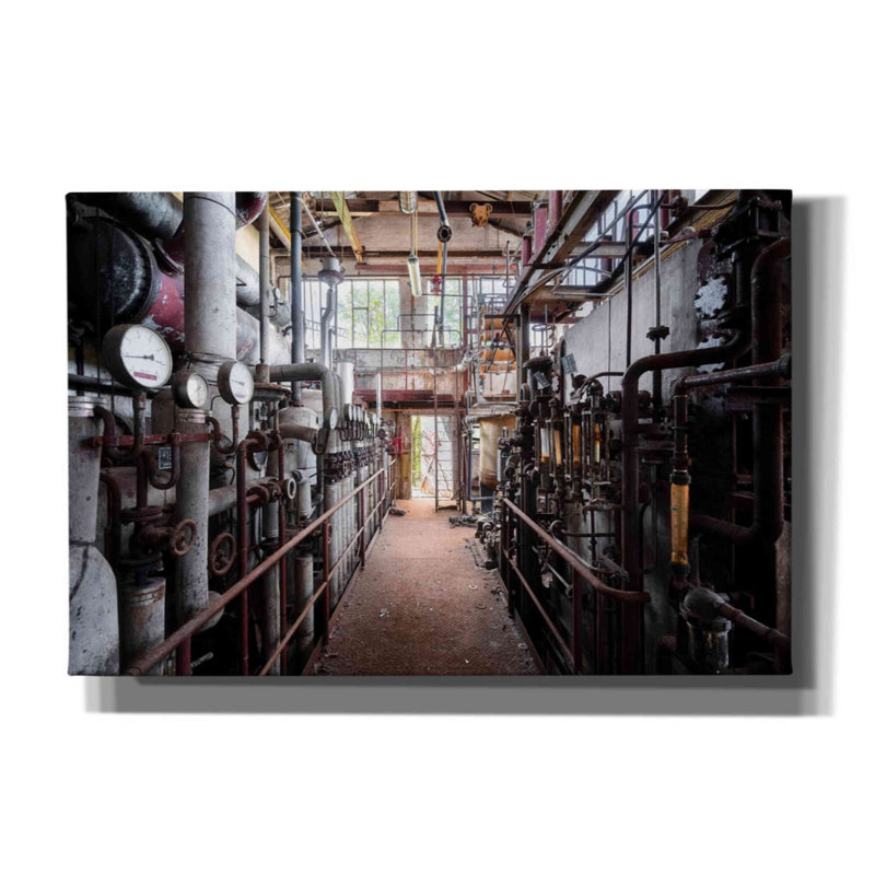 Canora Gray, «Abandonné de l'industrie» par Roman Robroek, art mural sur toile, H 40 po x l 60 po x P 1,5 po