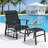 Garden High Back Glider Chair Set,Outdoor Glider-1569781606