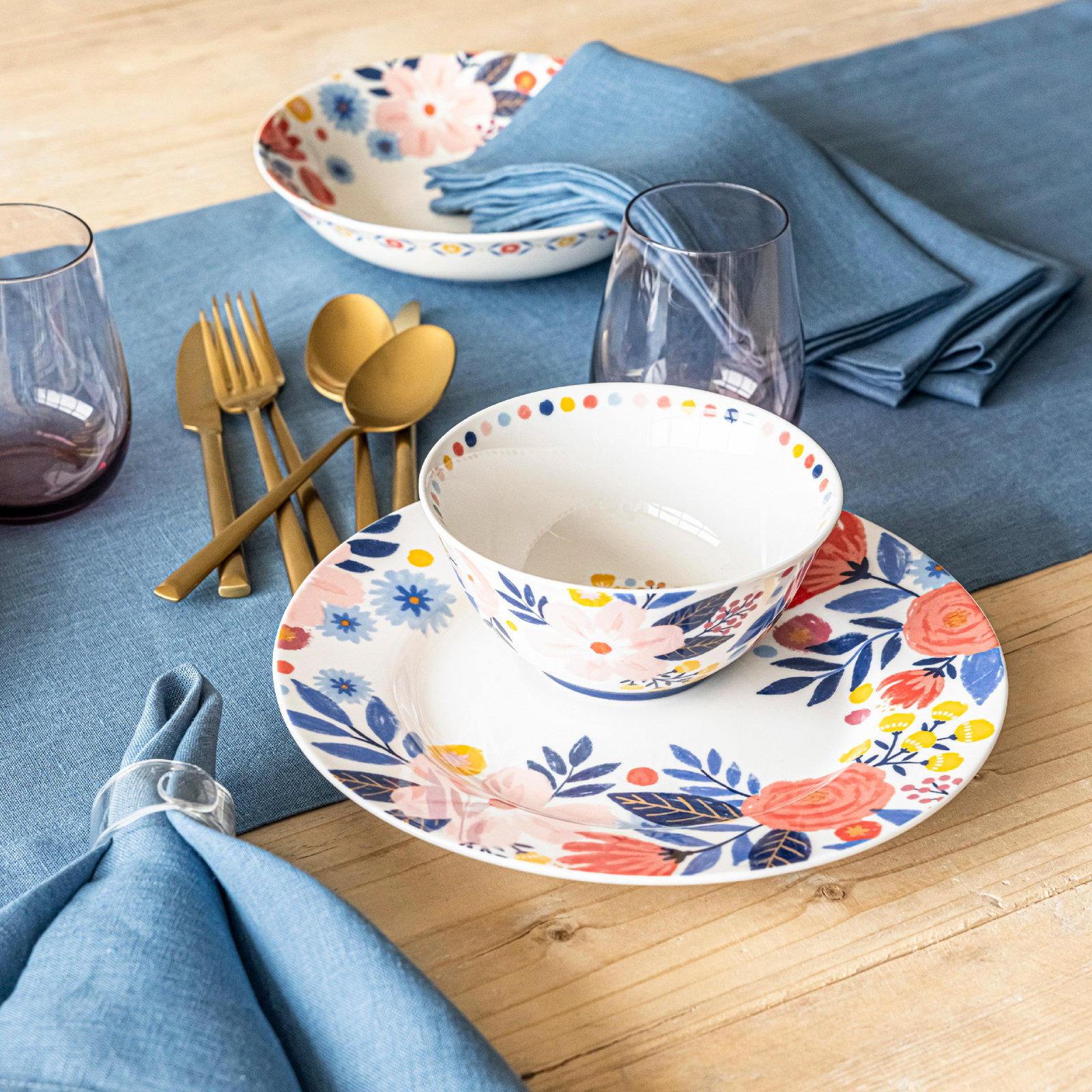 100% Linen Napkin, Blue