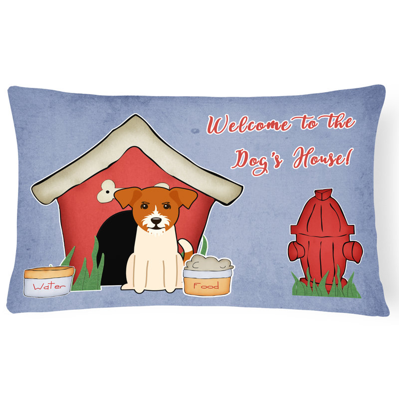 Dog House Solid Colour Outdoor Throw Pillow