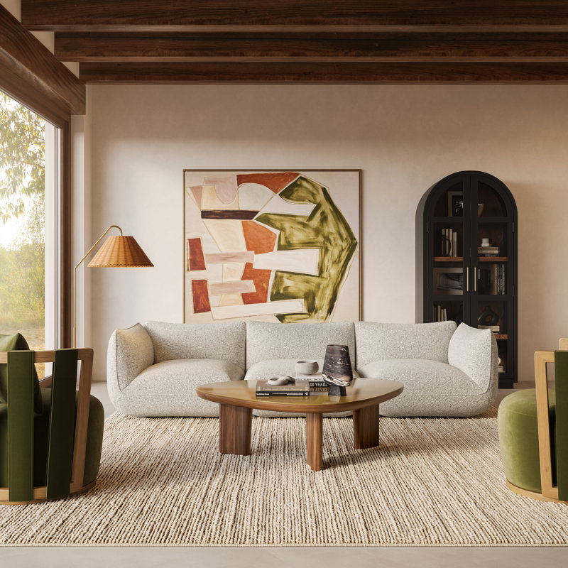 Arezza Stone White Basketweave Modular Sofa