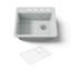 Riverby® 25" L x 22" W x 9-5 8" Bar Kitchen Sink with Basin Rack-11013550-64615353