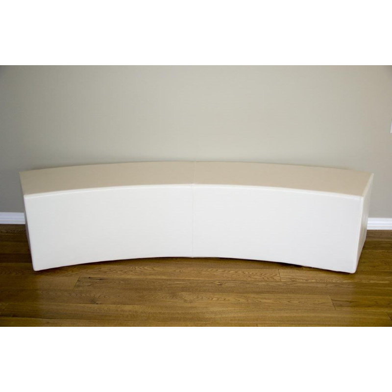 Upholstered Bench, White