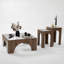Table basse moderne avec plateau 100% verre trempé, noir et transparent | 31,5 po x 13,8 po x 31,5 po | Structure en carton 100% mélaminé, épaisseur de 0,7 pouce | Élégant et durable, facile à assembler, parfait pour les salons-473668505-473668509