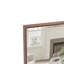 Miroir de salle de bain rectangulaire 60 po x 36 po surdimensionné avec cadre en noyer
