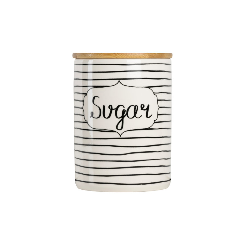 Ensemble de pots de cuisine quotidiens café, sucre et farine, Beige