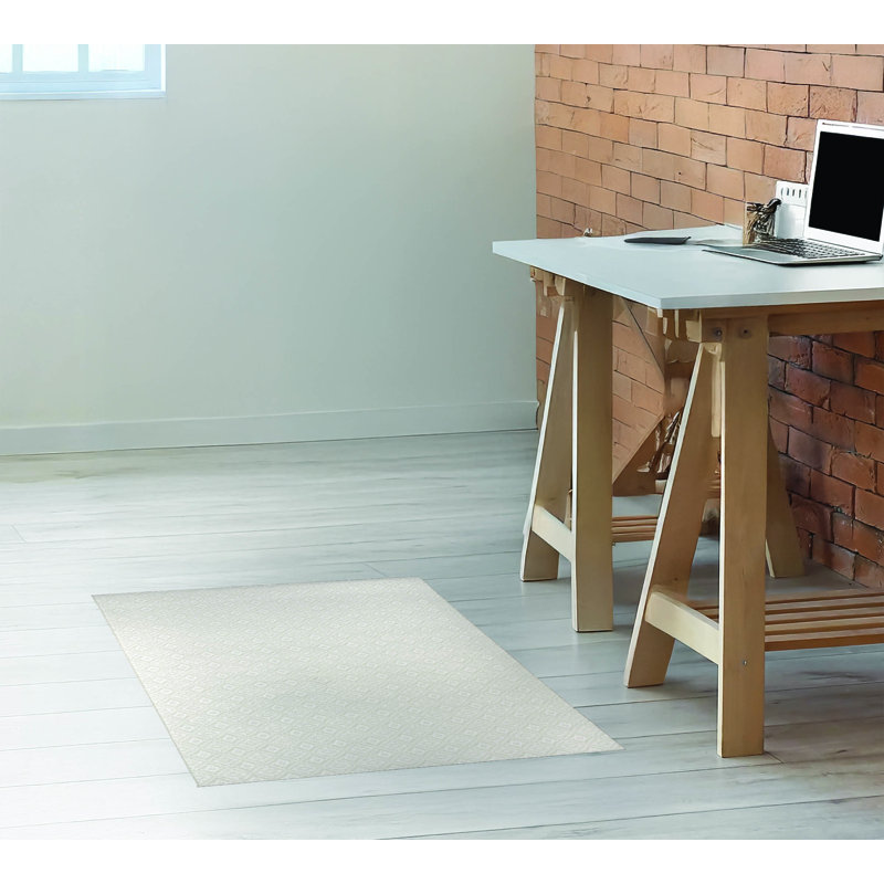 Petit tapis de bureau Talia, L 24 po x P 36 po, Ivoire ivoire