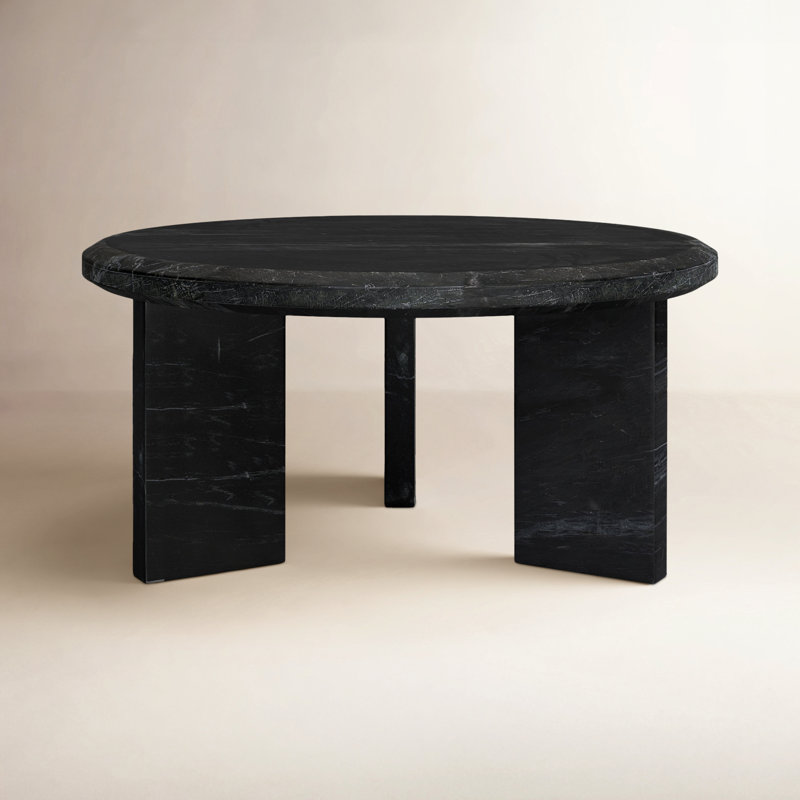 Dakota Marble Coffee Table, Black