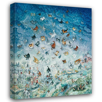 Art sur toile tendue avec Winston Porter Bell, Bill Gallery: Rains Cats and Dogs