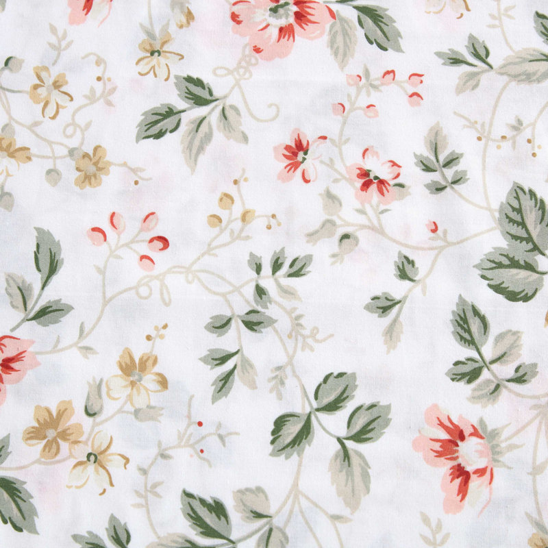 Ensemble de draps en percale de coton Percale Novelty Laura Ashley, Ensemble de draps pour lit simple avec une taie d'