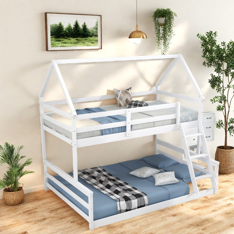 Lits en bois peu encombrants au design multifonctionnel, simple sur double