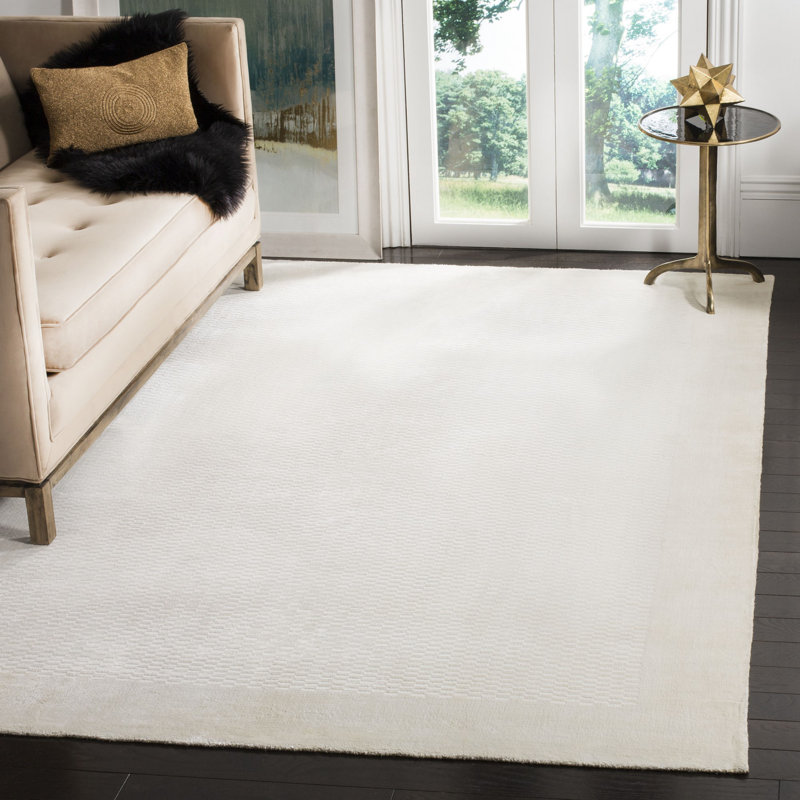 Endora Hand Loomed Viscose Solid Color Rug, Rectangle 9' x 12'