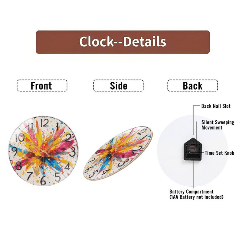 Horloge murale 12 po