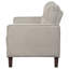 Beige Upholstered Tufted Loveseat