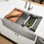 Verona Workstation 36" L x 21" W Apron Kitchen Sink