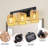 Adonus 3 - Light Dimmable Rattan Vanity Light