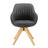 Hayek Upholstered Swivel Armchair-387612660-387612650