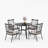Alyah 4 - Person Patio Dining Set with Round Table , Cushions Included